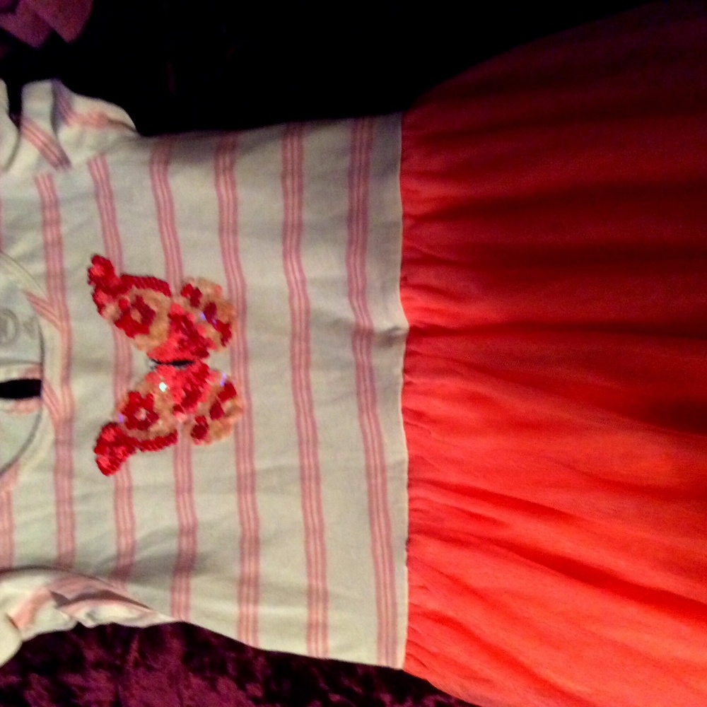 Orange Wonder nation butterfly dress